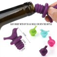 thumbnail image 2 of Tapón para botella de vino Little Bird, colorido, reutilizable, de silicona, (colores surtidos, juego de 6), 2 of 5