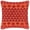 Red, variant on FBTS Prime Throw Bolster Pillows Set of 2 Red Geometric Round 20x6 Inch Patio Neck Roll Pillows