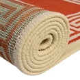 thumbnail image 5 of Unique Loom Outdoor Coastal Collection Area Rug - Caye (7' 10" Square Rust Red/Ivory), 5 of 11