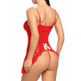 thumbnail image 2 of Women's Dating Sexy-Lingerie Set Babydoll Sleepwear Underwear G-String Nightwear, 2 of 15