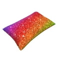 thumbnail image 3 of Bingfone Colorful Glitter Standard Size Pillowcase, Long Staple Pure Cotton Envelope Closure Pillow Cover,16"X24", 3 of 9