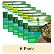 (6 pack) Green Giant Veggie Ramen, Garlic Soy Flavored, 7.5 oz Box (Frozen)