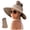 Khaki - One Size, variant on Womens Sunshade Hat Korean Edition Women Open Top Big Sunscreen Sun Hat No Top Foldable Hat Leisure Coffee - One Size
