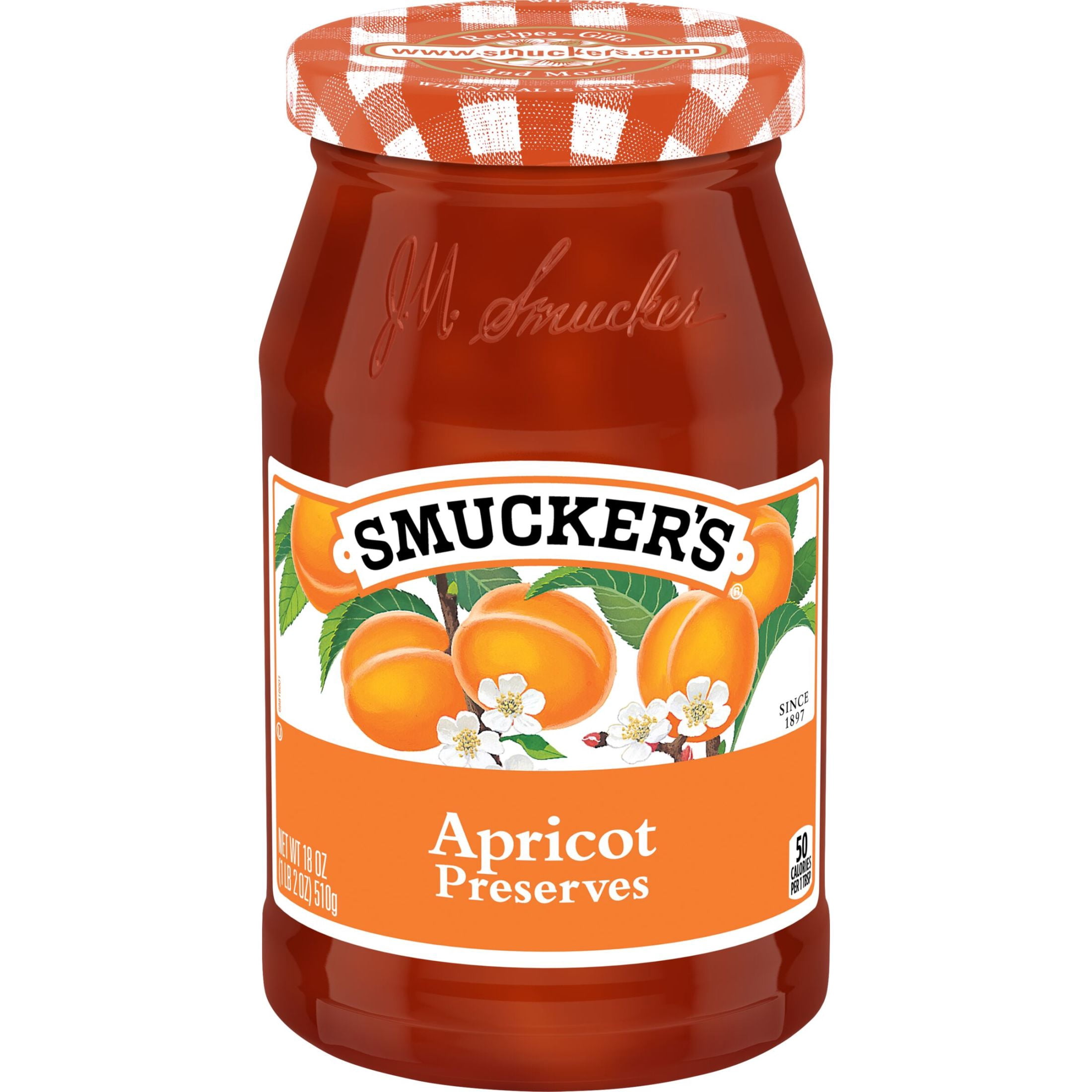 (2 pack) Smucker's Apricot Preserves, 18 oz