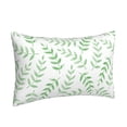 thumbnail image 2 of YFYANG Super Soft Rectangular Plush Cushion Cover (Without Pillow Insert), Leaves Pattern Texture Comfort and Non-Pilling Hidden Zip Bedroom Sofa Pillowcases, 16"x24", 2 of 9