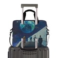 thumbnail image 2 of FORMRS 16" Laptop Bag Carrying Sleeve Case with Handle Travel Shoulder Briefcase, Blue Planet, 2 of 8