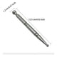 thumbnail image 3 of Vogacara Bolígrafo de masaje de acero inoxidable, ergonómico, anticorrosivo, profesional, cuerpo, pie, mano, espalda, masajeador reutilizable brillante Protección de la piel Plata Vogacara CE014831-02, 3 of 6