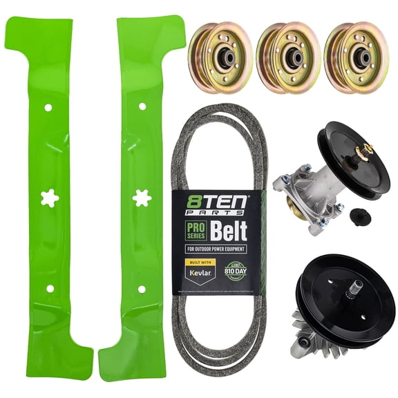 8TEN Blade Spindle Belt Idler Kit for Husqvarna 532187281 587819701 38-inch MK1009837