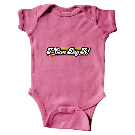 

Inktastic I Can Dig It! on Retro Stripe Gift Baby Boy or Baby Girl Bodysuit