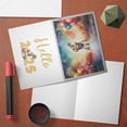 thumbnail image 4 of Hello 2025 Cavalier King Charles Spaniel Celebrates Happy New Year Firework 7x5in Folded Greeting Card Dog Lover Gifts Single Note Card with Envelope - 02024, 4 of 5