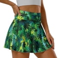 thumbnail image 5 of Yuyamidu Coconut Tree Skorts Skirts for Women Tennis Skirts Green Tropical Athletic Golf Skorts Casual Workout Skirt with Shorts Pockets, Size XL, 5 of 7