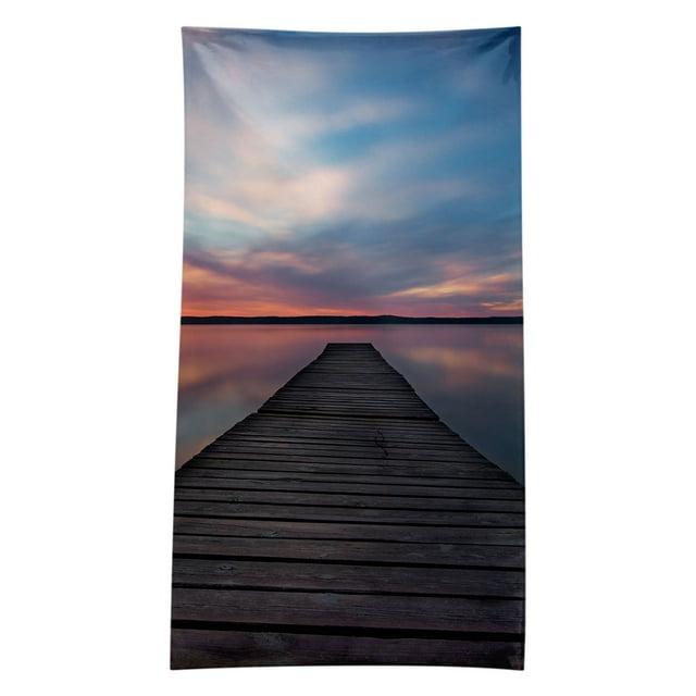 Pompotops Microfiber Beach Towel Super Lightweight Colorful Bath Towel Sandproof Beach Blanket Multi-Purpose Towel For Travel Swimming Pool 30x60 Inch Clearance