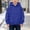 33# Royal Blue, variant on Girls Oversized Hoodies Fleece Pullover Sweatshirts Kids Fashion Casual Outfits Fall Winter Clothes Hot Pink 5-6Y