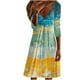 thumbnail image 1 of Vestido de jersey con cuello en V y manga larga estampado a la moda para mujer Pompotops hdfakjf8369, 1 of 5