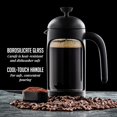 thumbnail image 2 of czcpp-French Press Coffee Maker 12 Ounce with Heat Resistant Borosilicate Glass & Stainless Steel 4-Level Filtration System, Portable Cold Brew Coffee Maker for Travel, Camping or Gift, Black FPB12B, 2 of 4