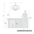 thumbnail image 4 of Golden Lighting 3167-LP PW Colson PW Linear Pendant, Pewter, 4 of 4