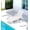 White, variant on KINGYES Outdoor Chaise Lounge Chairs Set of 2 , HDPE Patio Lounge Chairs with Wheels & Cup Holder, 5-Position Adjustable Backrest, All-Weather Pool Loungers, White
