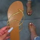 thumbnail image 1 of Sandalias y pantuflas de fondo plano de verano Ropa exterior de gran tamaño para mujer Mujer Wmkox8yii hj789, 1 of 2