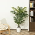 thumbnail image 4 of HiPlants 5ft Artificial Palm Plants, 5ft Fake Palm Tree, Pre Potted Faux Greenry Tree for Home Decor Office House Living Room Indoor Outdoor, Big Fake Plants Fake House Plants, 4 of 7