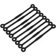 thumbnail image 1 of 8 pcs Tennis Racket Vibration Dampeners Squash Racket Shock Absorber Silicone Tennis String Shock Damping-Black, 1 of 6