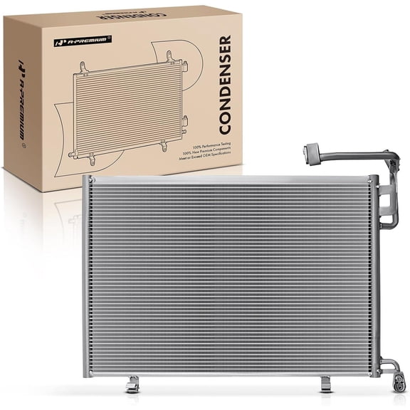 A-Premium Air Conditioning A/C Condenser Compatible with Ford Fiesta 2014-2017 L3 1.0L, Replace# 4958, D2BZ19712A