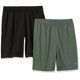 thumbnail image 1 of Shorts Amazon Essentials para Baloncesto con Tecnología de Absorción de Sudor Paquete de 2, 1 of 8