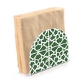 thumbnail image 2 of Green Moroccan Stripe Thick U Shape Acrylic Napkin Holder Non Slip Space Saving for Kitchen, 2 of 9