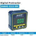 thumbnail image 1 of SHAHE Digital Angle Gauge Magnetic Protractor Inclinometer Level Angle Finder Angle Cube Level Box With Magnes And Backlight, 1 of 5
