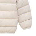 thumbnail image 5 of Staki Girls Hooded Puffer Jacket with Bear Ear Lightweight Warm Winter Coat Outerwear With Pockets Baby Puffer Jacket 12M,18M,24M,2T,3T,4T,5T,6Y(White,2-3 Years), 5 of 6