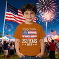 thumbnail image 2 of Landzoo Toddler Kids Boys Girls 4Th Of July Graphic Print Short Sleeve Crew Neck T-Shirt Patriotic Independence Day Summer Casual Toddler Tees Size 1-2 Years Orange, 2 of 4