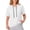 White, variant on Women's Short Sleeve Hoodie Tops Casual Loose Fit Pullover Sweatshirts Soft Lightweight Fall Winter Daily Wear by Yigetop Black L
