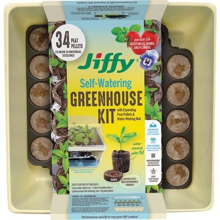 PLANTATION PRODUCTS Greenhouse, Self-Watering, 34-Ct. T34H