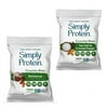 SimplyProtein Protein Chips Variety Pack (Barbeque/Sea Salt & Cracked Pepper). Crunchy Vegan Chips made with Plant-Based Pea Protein (2 Packs of 6. 12 Total Bags).