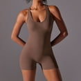 thumbnail image 2 of aidice Yoga Jumpsuits for Women Scoop Neck Sleeveless Backless Skinny Stretch Athletic Workout Bodysuit, 2 of 5