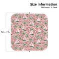 thumbnail image 2 of Fuzoiu Sailboats And Palm Tree Print Leather Coasters Set,Drink Coasters Set of 4,for Tabletop Protection, Durable PVC Coasters,Home Décor and Housewarming Gift-Square, 2 of 6