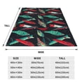 thumbnail image 3 of Fotbe Fishing Lure Manta de Franela Acolchonada con Estampado, Súper Suave y Esponjosa, Extra Grande para Sofá, Cama, Uso Todo el Año-60"x50", 3 of 7