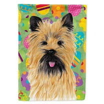 Cairn Terrier Easter Eggtravaganza Garden Flag