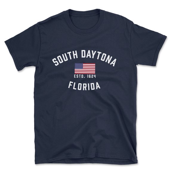 South Daytona Florida Patriot Men's Cotton T-Shirt