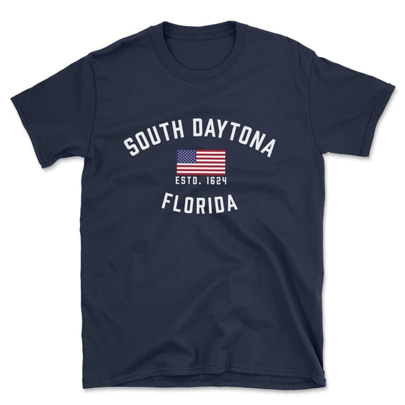South Daytona Florida Patriot Men's Cotton T-Shirt