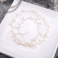 thumbnail image 3 of Bridal Hair Vine 39'' Pearl Headband Extro Long Flower Hair Piece for Bride Bridesmaid Prom Party Festival Hair Jewelry for Women and Girls (Gold), 3 of 6