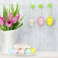 thumbnail image 4 of quanjun 12Pcs Easter Decorations Eggs Hanging Ornaments,Colorful Plastic Hanging Ornaments Easter Decoration,for Easter Tree Basket Decor Party Favors Supplies, 4 of 6