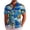 Blue, variant on Ceisia Men's Pineapple Tropical Flower Print Hawaiian Shirt Short Sleeve Button Down Summer Beach Shirt Army Green XXL Gifts for Father