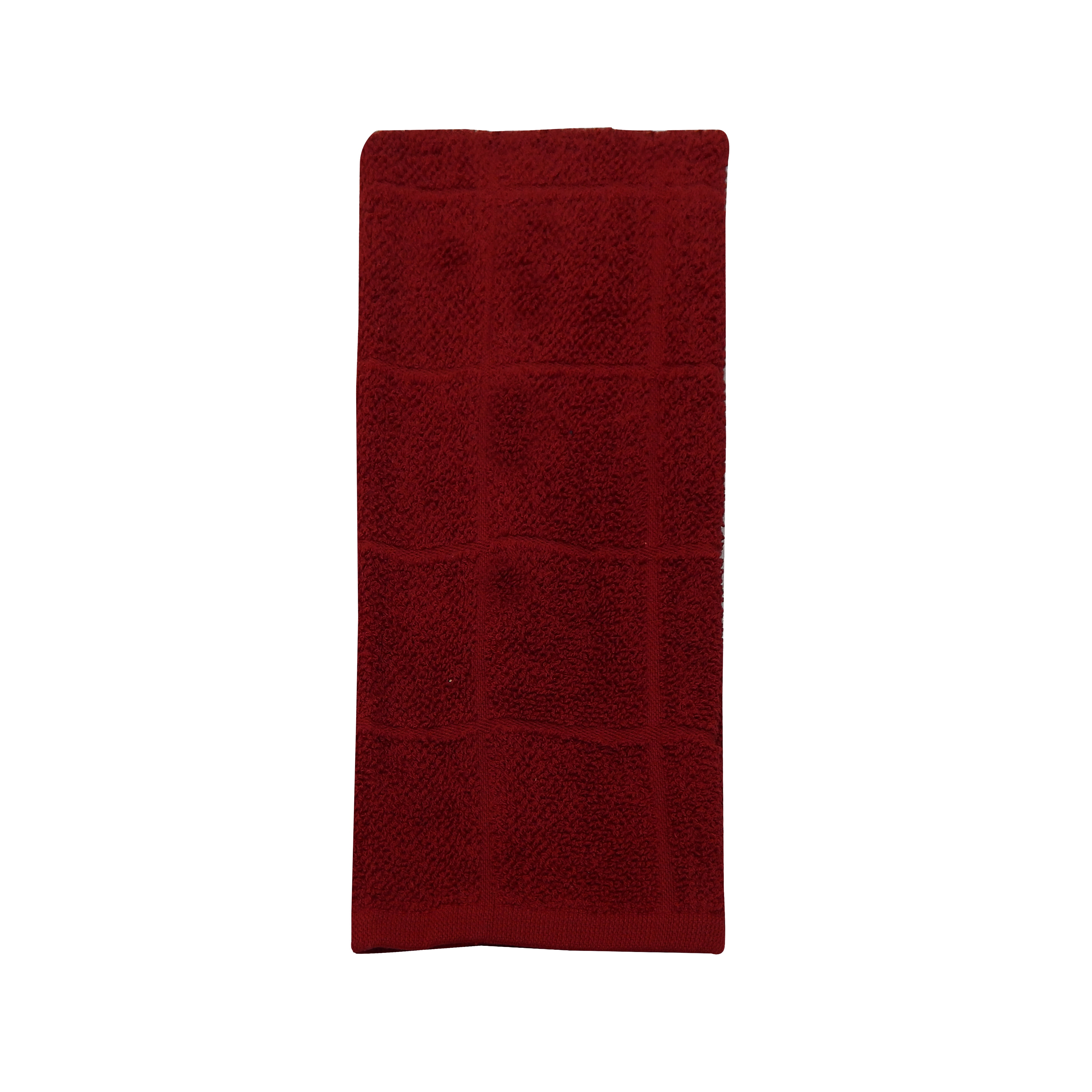Mainstays Single Kitchen Towel, Solid Red