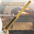 thumbnail image 2 of AOOOWER Pizza Oven Brush with Scraper Stainless Bristles Pizza Brush for Pizza Oven, Pizza Stone Brush, Pizza Oven Clean Brush, 2 of 6