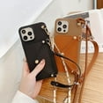 thumbnail image 3 of Compatible with iPhone 14 Pro Max Case with Wallet Card Holder Crossbody Neck Strap Lanyard Handbag Fashion Luxury Protection Shockproof Cover for Women Girls Black, 3 of 9