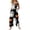 Black, variant on HAJWOH Halloween Pants Women Print Linen Cotton Jumpsuits Rompers Plus Size Loose Fit Jumpers Pants with Pockets(Yellow,XL)