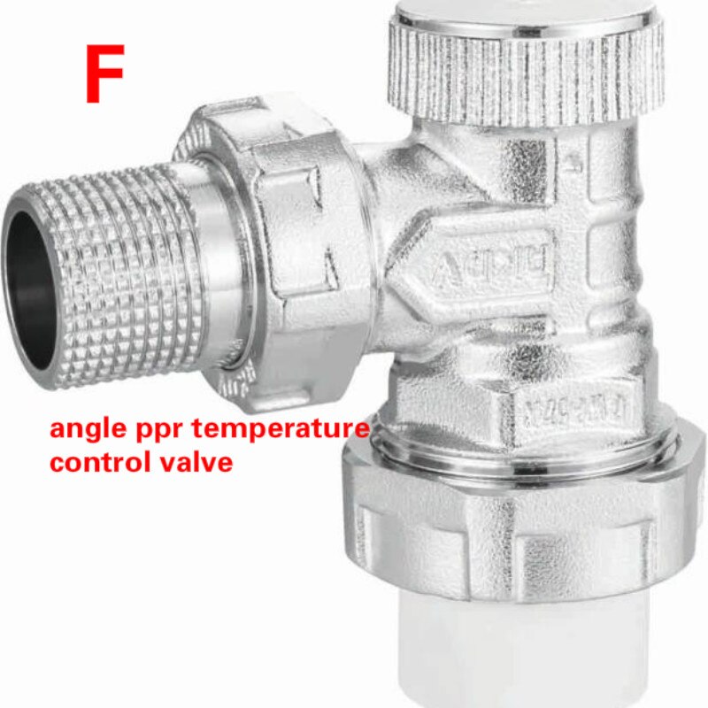 6 sizes angle type manual temperature control valve Automatic