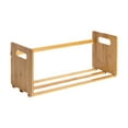 thumbnail image 1 of Estantería de Escritorio Organizador de Mesa Librero Pequeño Estante para Libros de Madera con Diseño Sencillo Adecuado para Oficina Hogar Y Sala de,Madera,50cmx19cmx21cm, 1 of 2