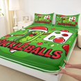 thumbnail image 3 of Homewish Funny Green Cucumber Bed Sheets,Kids Pickleball Game King Sheets,Sport Theme Sheet Set For Boys Kids,Microfiber Bedroom Decor,4 Pieces, 3 of 7