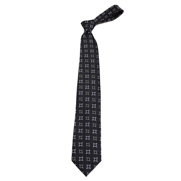 Boys Youth Black Pattern Designer Necktie Ties